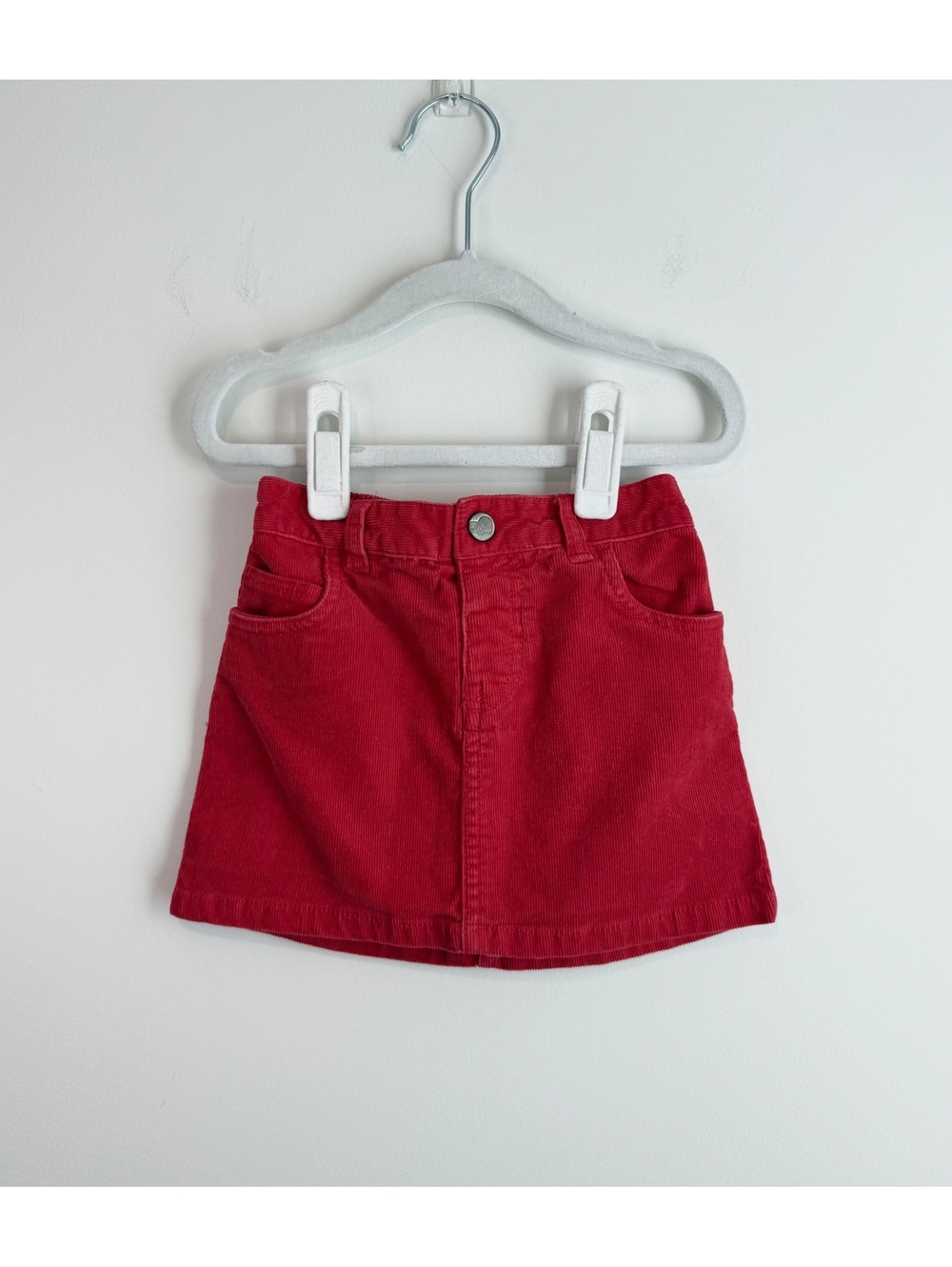 Old Navy Red Corduroy Skirt for Toddler Girls Size 3T